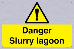 Danger Slurry lagoon